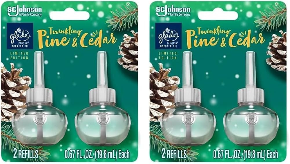 Glade PlugIns Refills Air Freshener, Scented and Essential Oils for Home and Bathroom, Twinkling ... | Amazon (US)