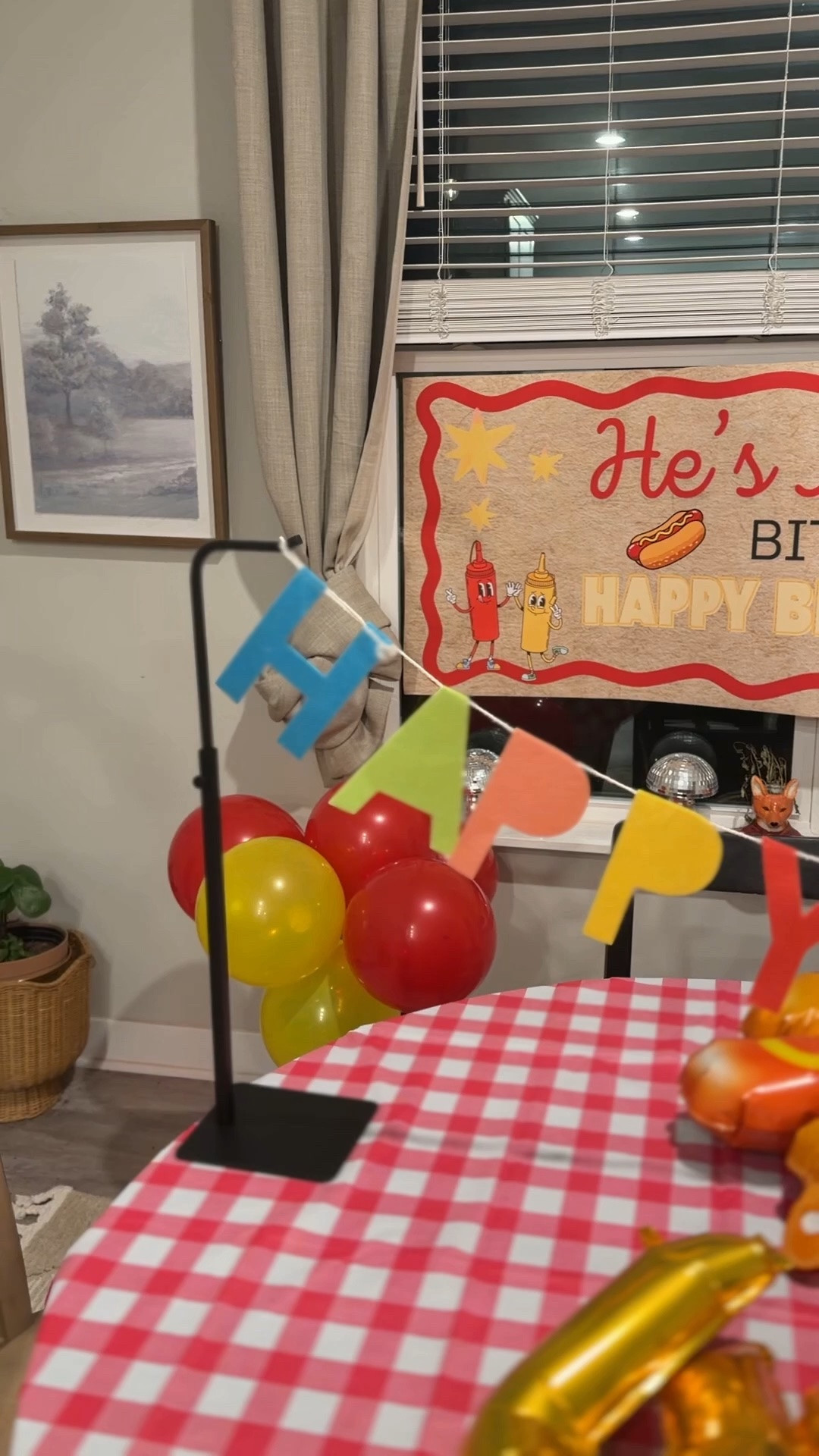 Happy Birthday!  And no idea where this bunting and garland holder has been all my life! 
#ltkparty #ltkbirthday .#birthdays #partydecor #hesaweeniebitolder

#LTKdayinmylife #LTKmomlife #LTKHome