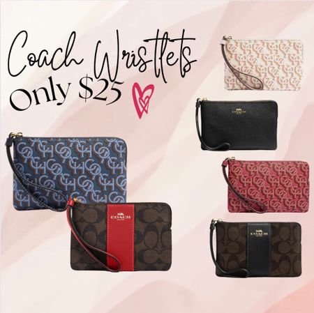 Coach wristlets are just $25 right now and they make an excellent teacher gift idea!!!

#LTKGiftGuide #LTKunder50 #LTKsalealert