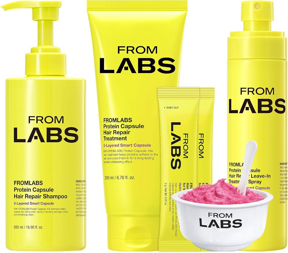 FROMLABS Korean Glass Hair Care Routine Set \u2013 Color Safe Shampoo, Deep Conditioning Protein ... | Amazon (US)