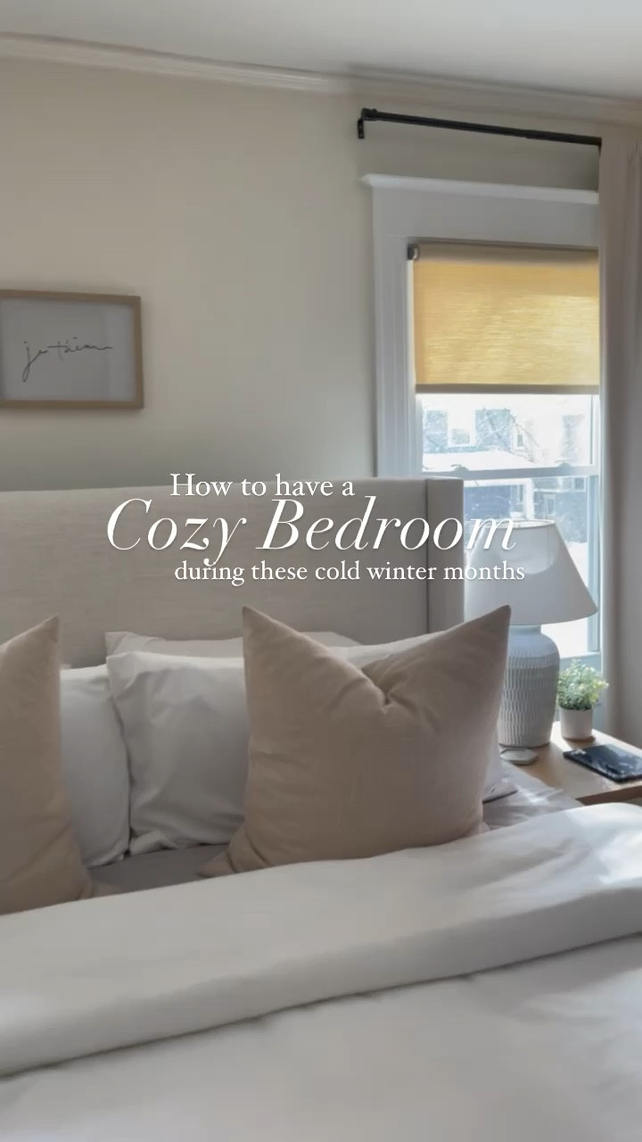 Cozy bedroom master primary home decor interior design interiors bed frame headboard bedding pillows Amazon target neutral modern minimal organic transitional 

#LTKVideo #LTKfindsunder100 #LTKhome