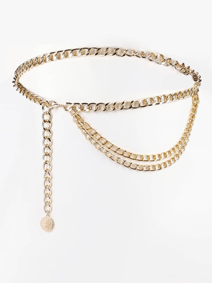 Elegant Round Charm Chain Belt for Coats and Dresses-Travel Beach Chain For Women | SHEIN