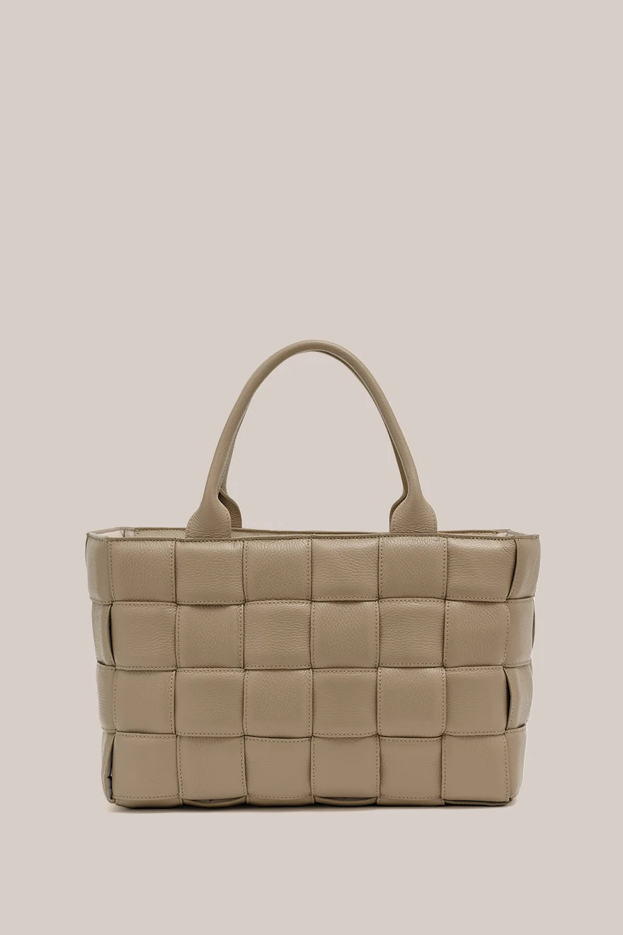 Margot XL Mushroom Woven Tote – VESTIRSI | VESTIRSI