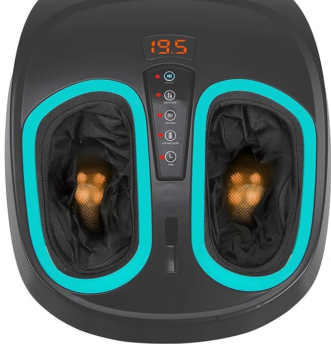 Shiatsu Foot Massager Machine with Heat - Electric Deep Kneading Heated Foot Massage Air Compress... | Amazon (US)