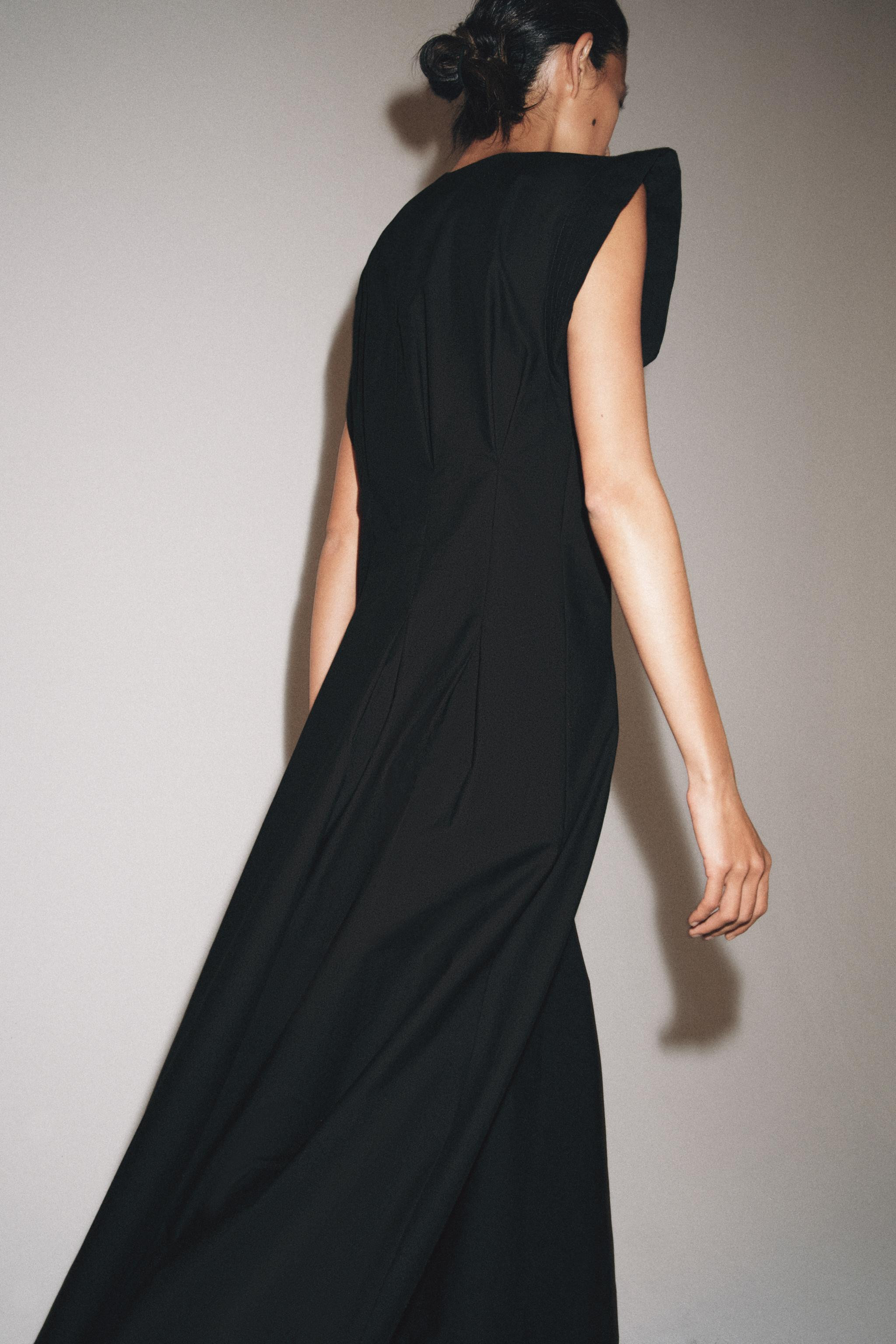 PLEATED POPLIN DRESS ZW COLLECTION | Zara US