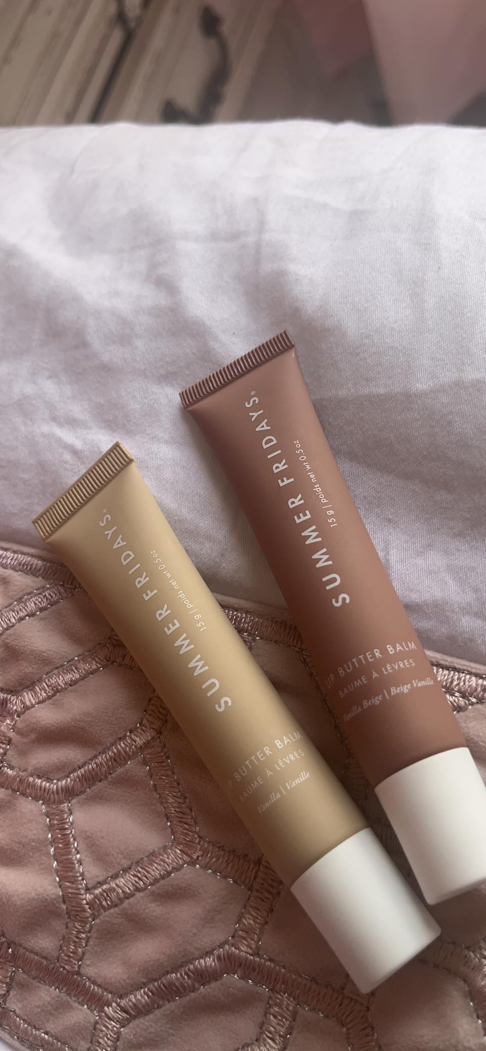 Summer Fridays Lip Butter Balm - Conditioning Lip Mask and Lip Balm for Instant Moisture, Shine and Hydration - Sheer-Tinted, Soothing Lip Care - Vanilla Beige (.5 Oz) | Amazon (US)