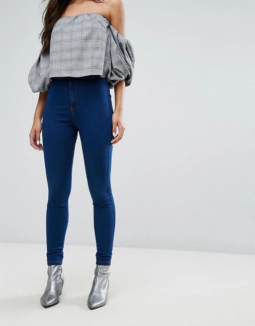 Missguided Vice High Waisted Super Stretch Skinny Jeans | ASOS UK