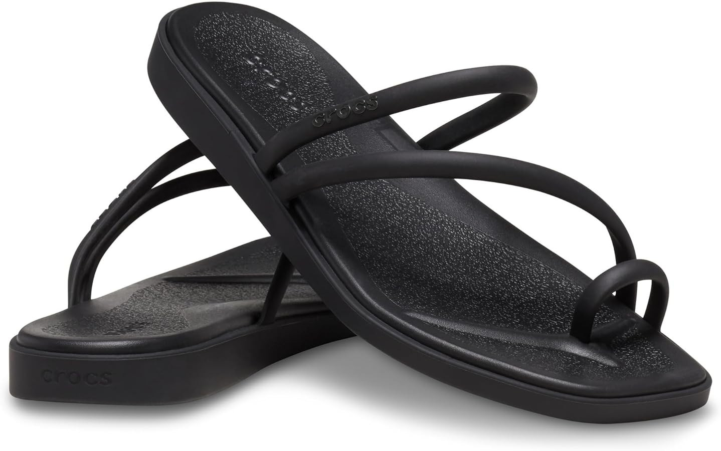 Crocs Women's Miami Toe Loop Sandal Flat | Amazon (US)