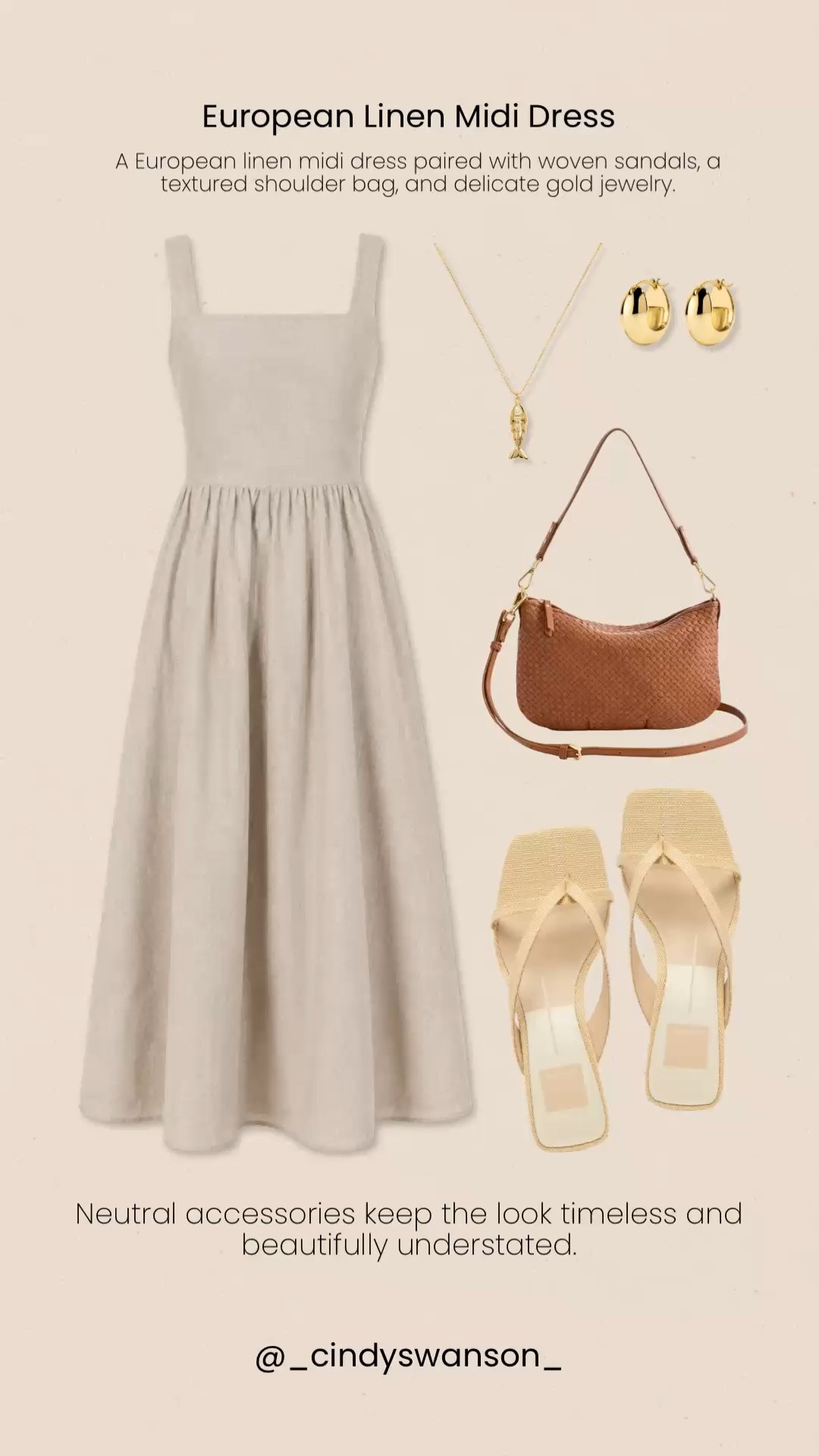 This European linen midi dress is the kind of timeless piece you’ll reach for all season long. The flattering silhouette, breathable linen, and neutral color make it easy to dress up with woven sandals and classic accessories or keep it casual for everyday wear.

💡 LTK MADE EASY
❤️ Heart = Support my posts!
🔖 Save = Get sale & restock alerts
📋 Lists = Keep favorites organized
📲 Share = Send lists and products to a friend. Hello, Christmas List!
💬 Comment = Ask me anything about what I’m wearing. :-)

#LTKootd #LTKSaleAlert