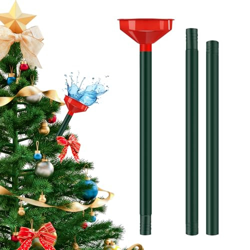 46 Inch Christmas Tree Water Funnel, Stainless Steel Christmas Tree Watering System with Large Funnel, Tree Watering Device for Indoor Outdoor Trees | Amazon (US)