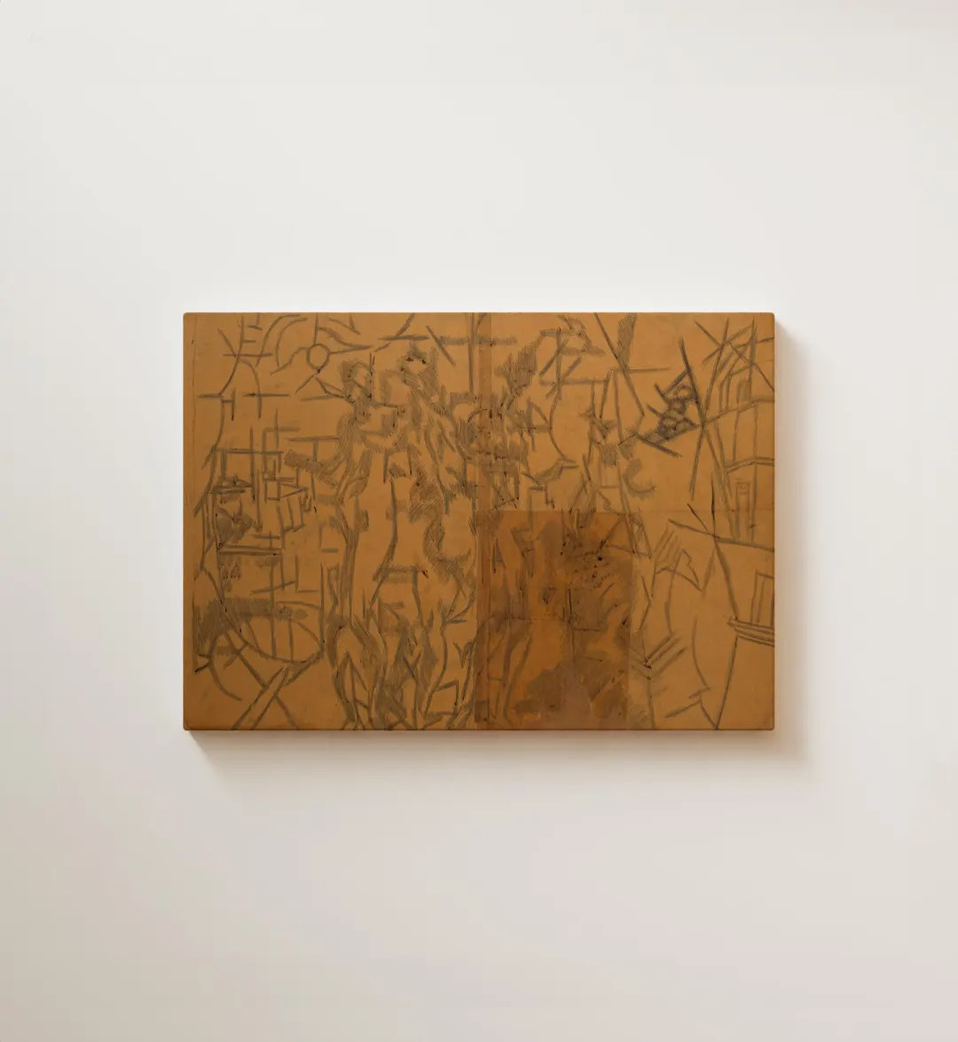 Mid Century Abstract Sketch Print | Neutral Brown Modernist Drawing | Minimalist | Printed and Sh... | Etsy (US)