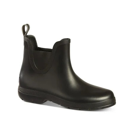 TOTES Womens Black Everywear Technology Chelsea Boots Waterproof Slip Resistant Cirrus Round Toe Rain Boots 8 | Walmart (US)