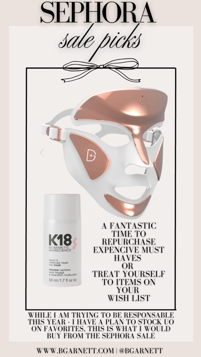 If you’re shopping the Sephora sale, think of it as a great opportunity to stock up on the items in your cabinet that you can’t live without, are on the priceoer side or those items that feel like a treat or a gift to yourself 

Sephora sale | k18 | led mask 

#LTKStyleTip #LTKBeauty #LTKSaleAlert