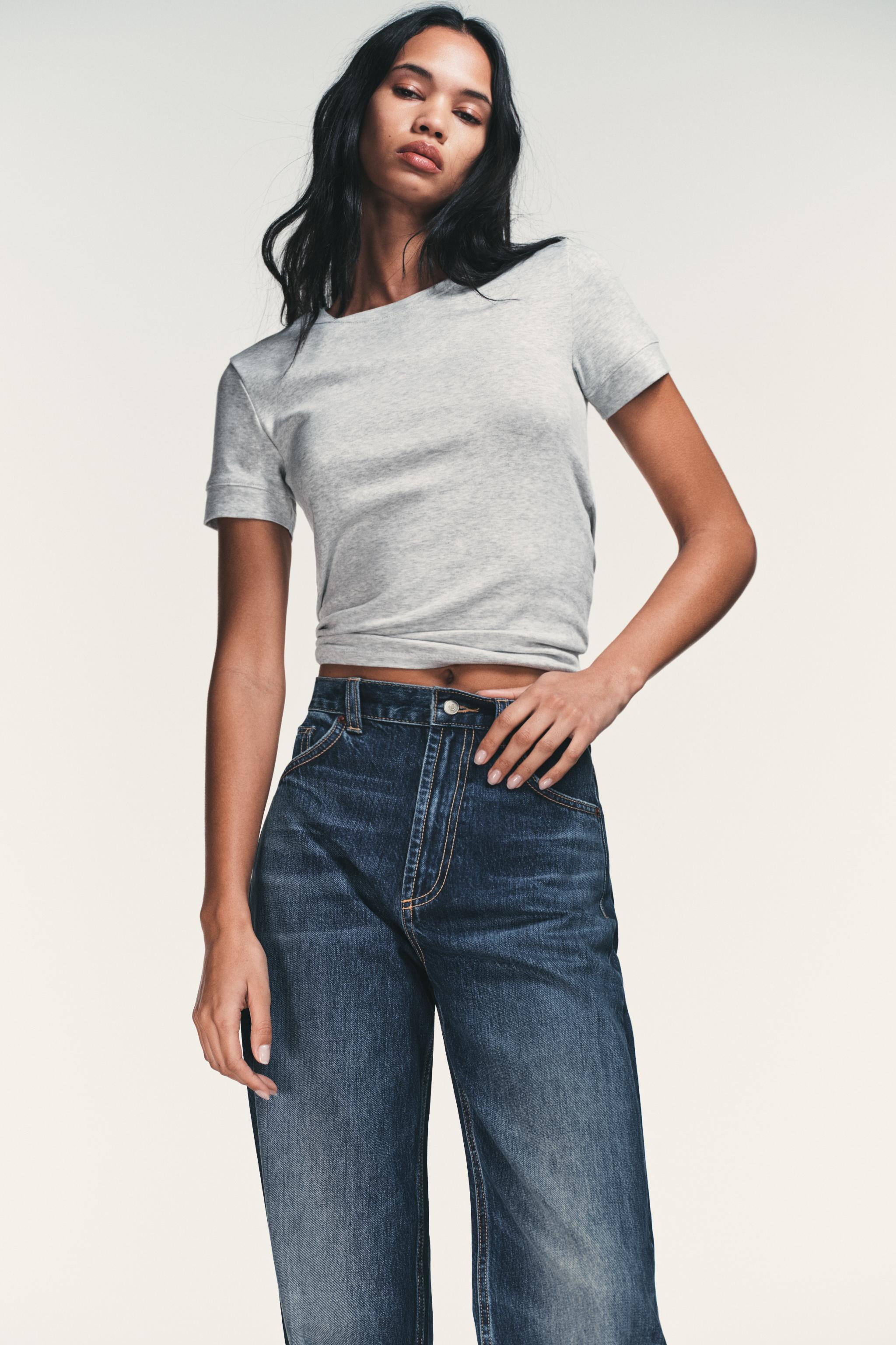 JEAN TRF WIDE LEG TAILLE HAUTE FULL LENGTH | Zara US