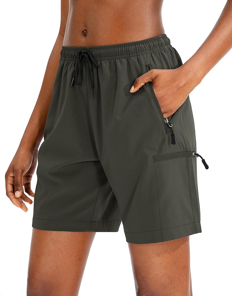 SANTINY Women's 5''/ 7''/9'' Hiking Cargo Shorts Quick Dry Lightweight Summer Shorts for Women At... | Amazon (US)