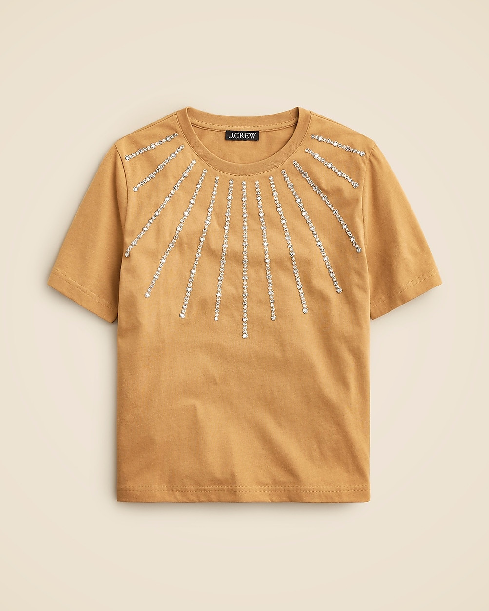 Embellished cotton classic T-shirt | J. Crew US