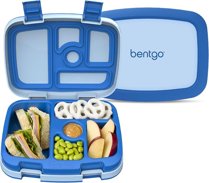 Bentgo Kids Bento-Style 5-Compartment Leak-Proof Lunch Box | Ideal Portion Sizes for Ages 3-7, Du... | Amazon (US)