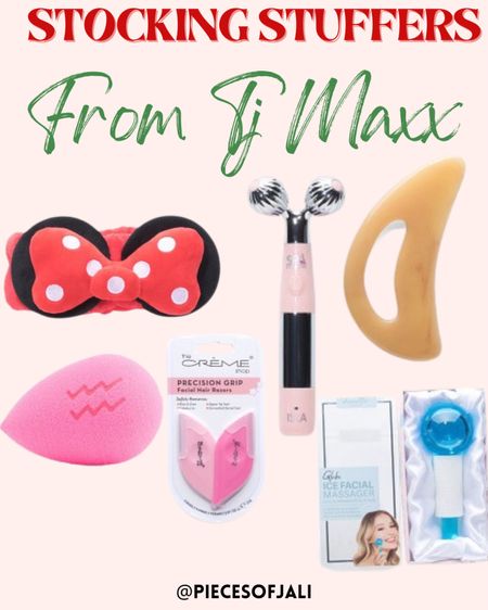 Skincare stocking stuffers

Beauty blender
Gua Shua
Minnie Mouse Headband
Crème Shop Facial Dermablades 