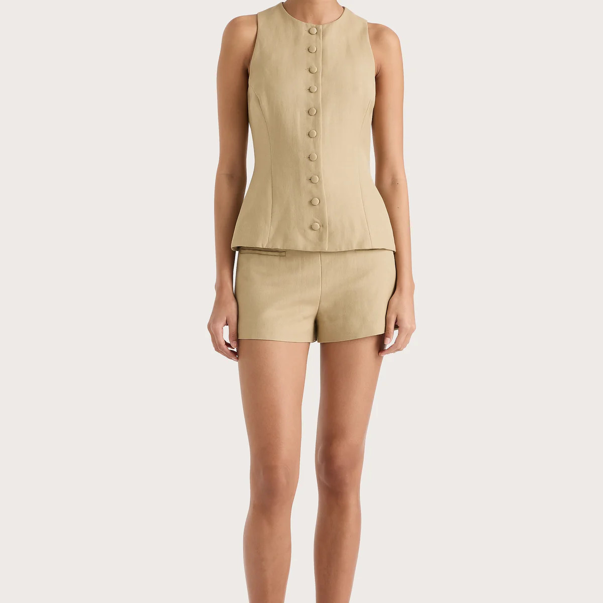Florine Mini Shorts Caramel | Faithfull (AU)