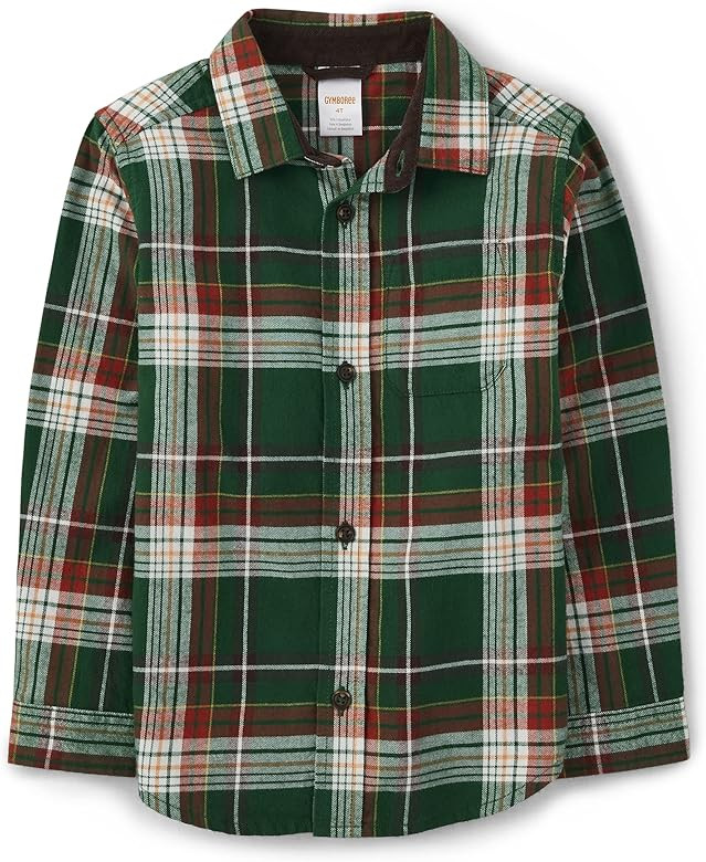 Gymboree Boys and Toddler Long Sleeve Button Up Shirts | Amazon (US)