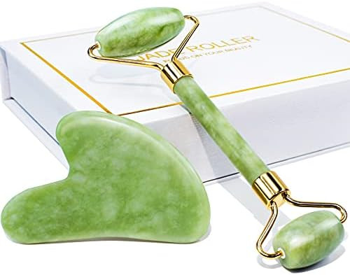 BAIMEI Jade Roller & Gua Sha Set Face Roller and Gua Sha Facial Tools for Skin Care Routine and P... | Amazon (US)