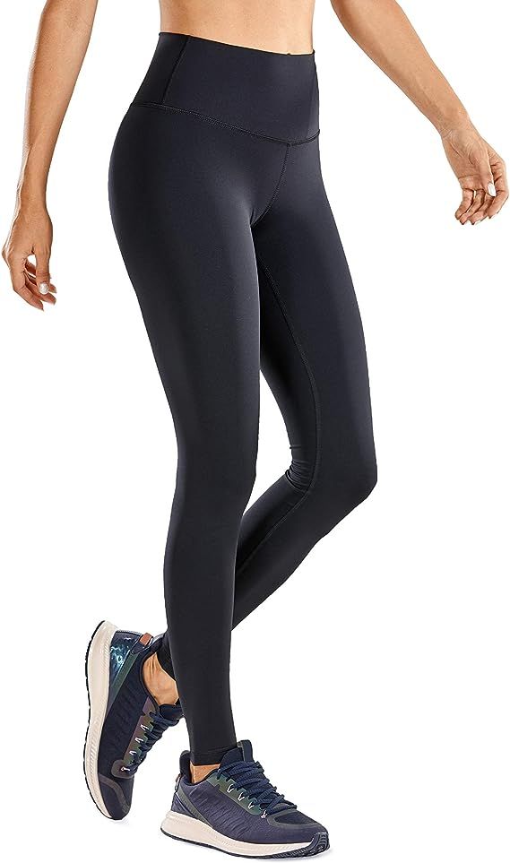 CRZ YOGA Women's Non-See Through Athletic Compression Leggings Hugged Feeling Tummy Control Worko... | Amazon (US)