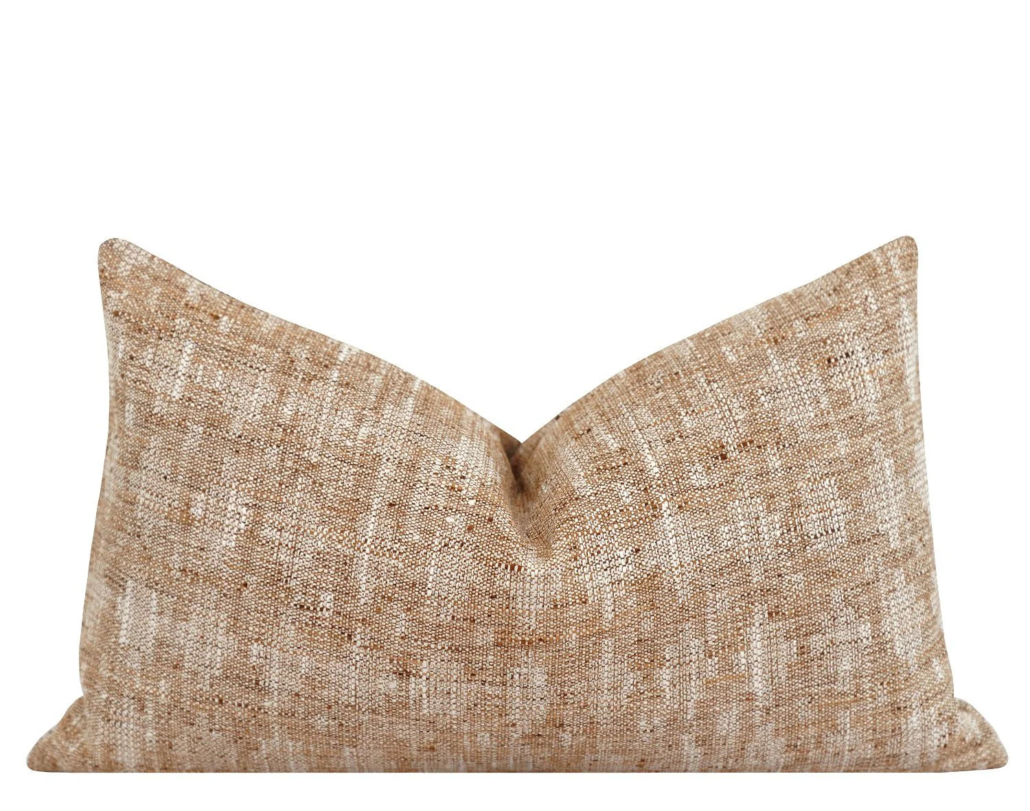 Carlton Cognac Ikat Jacquard Pillow | Land of Pillows