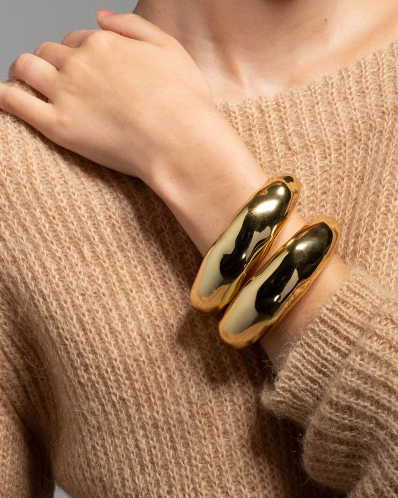 Large Molten Hinged Cuff Bracelet | ALEXIS BITTAR | Alexis Bittar