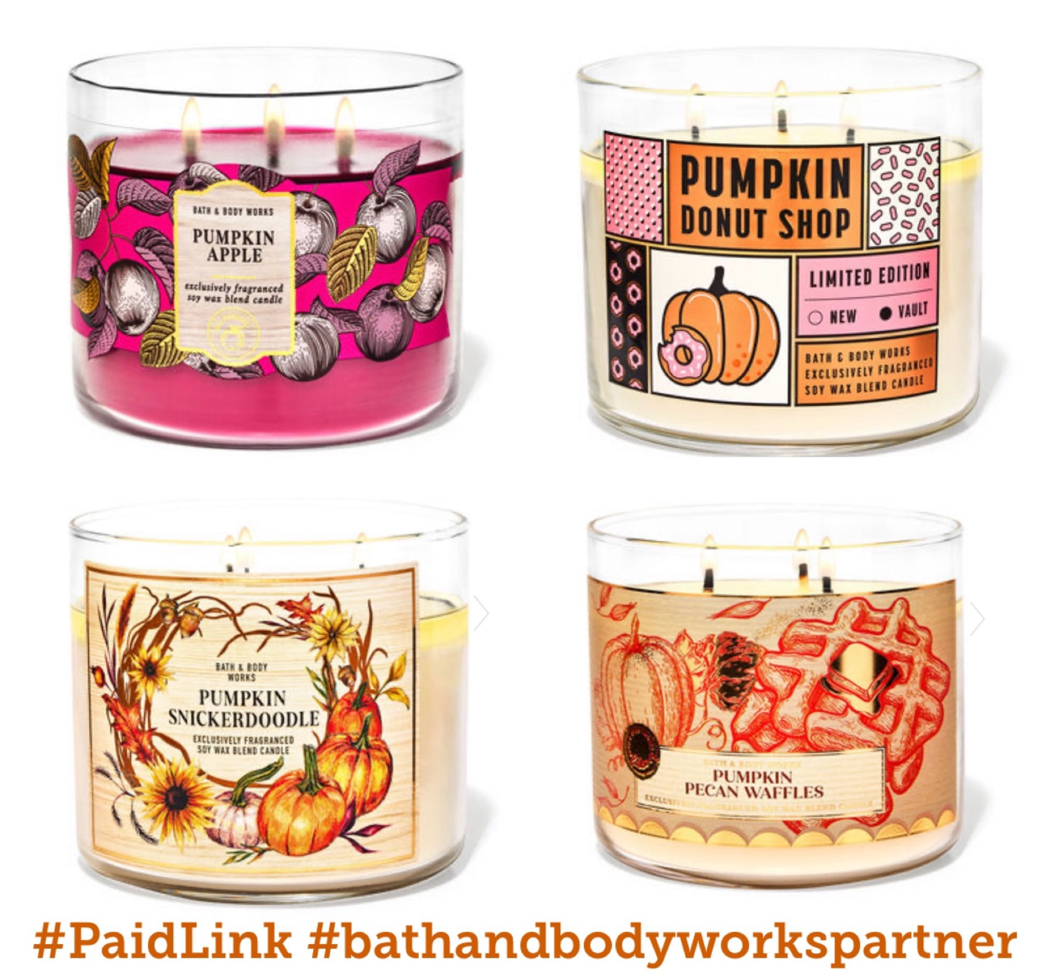 #BathandBodyWorksPartner #PaidLink If there’s 2 things group members love, it’s Pumpkin Scent & Candles! Bath & Body Works has got you all covered with lots of pumpkin scented 3-wick candles to enjoy all Fall Season (I grab extras to use year round too 😉) 

Pumpkin Pecan Waffles: https://rstyle.me/+Wn_2mBjDnC_XCPwuwCxa4g

Pumpkin Donut Shop: https://rstyle.me/+_AIdSc6HbXKtNv5T983aKA

Pumpkin Snickerdoodle: https://rstyle.me/+sYgWEDA8kwgjk_i2k5fE7w

Pumpkin Apple: https://rstyle.me/+QBoBSoX2xTTCnPKJf9Rwtg

#liketkit #LTKSeasonal #LTKFallSale #LTKParties
@shop.ltk #ad @BathandBodyWorks

#LTKSeasonal #LTKU #LTKHome