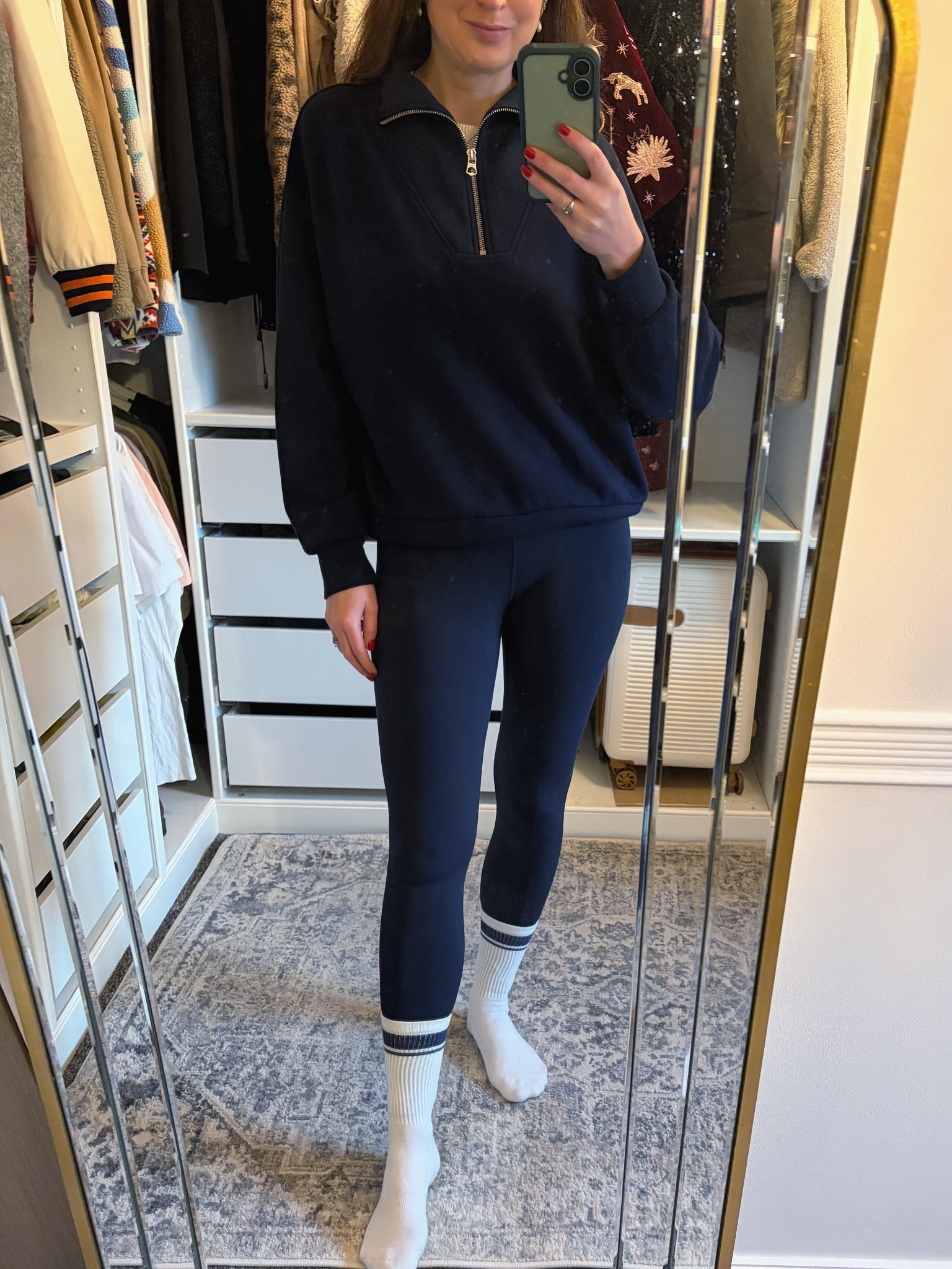 These Amazon fleece lined leggings are so warm, super flattering, and come in loads of colours. I’m wearing a size 12 in True Navy and Hot Fudge Brown, and they’re ideal for throwing on when you want comfort without sacrificing style, perfect for running errands, dog walks and yoga! 💙 

#LTKwinter #LTKstyletip #LTKuk