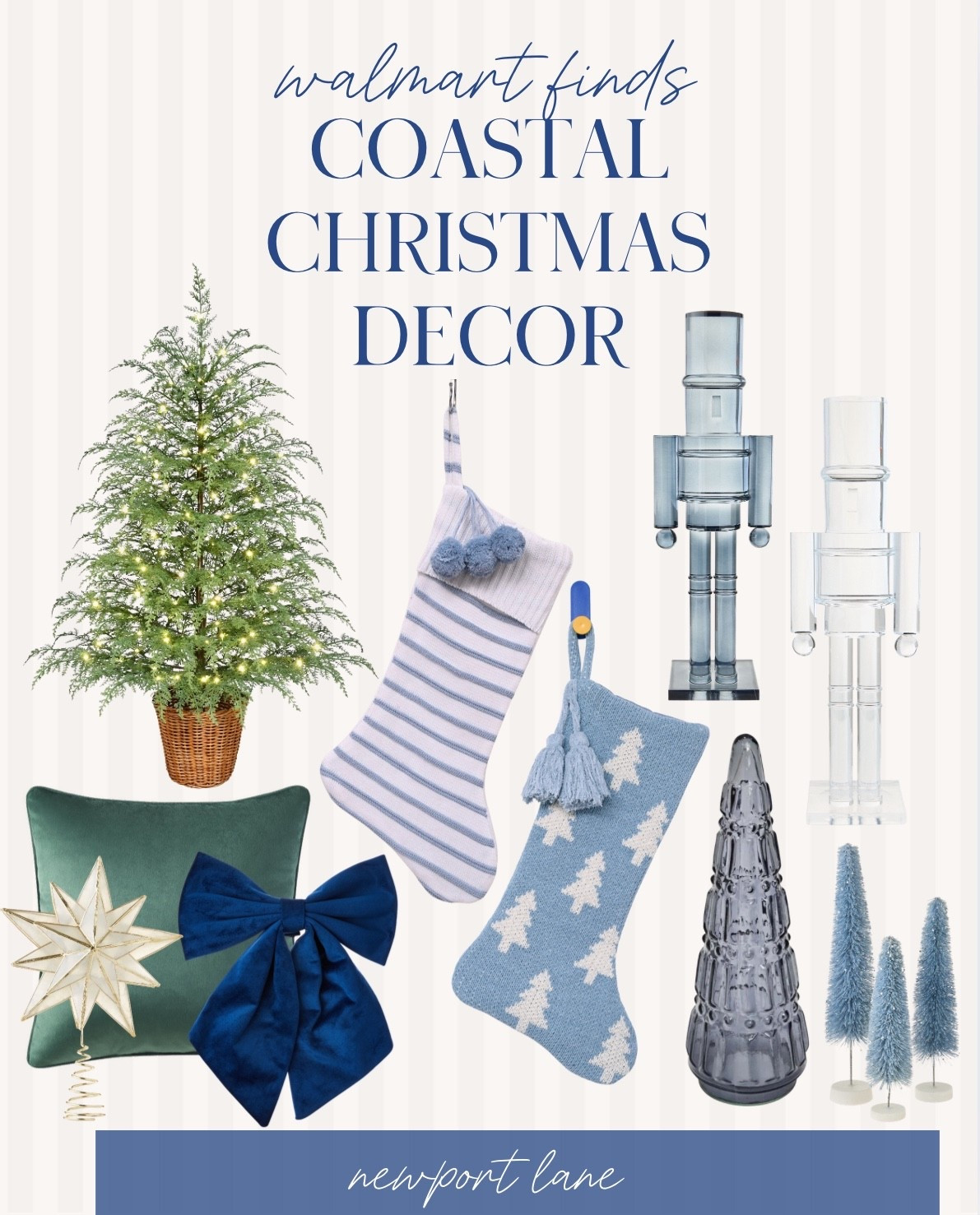 Walmart coming through with the perfect coastal vibe with these of classic Christmas decor! Bows, beads, bells, and sparkle.
holiday decor, christmas time, living room styling, home for the holidays, festive decor, holiday vibes, christmas inspo, decor ideas

#LTKHome #LTKFindsUnder50 #LTKSeasonal