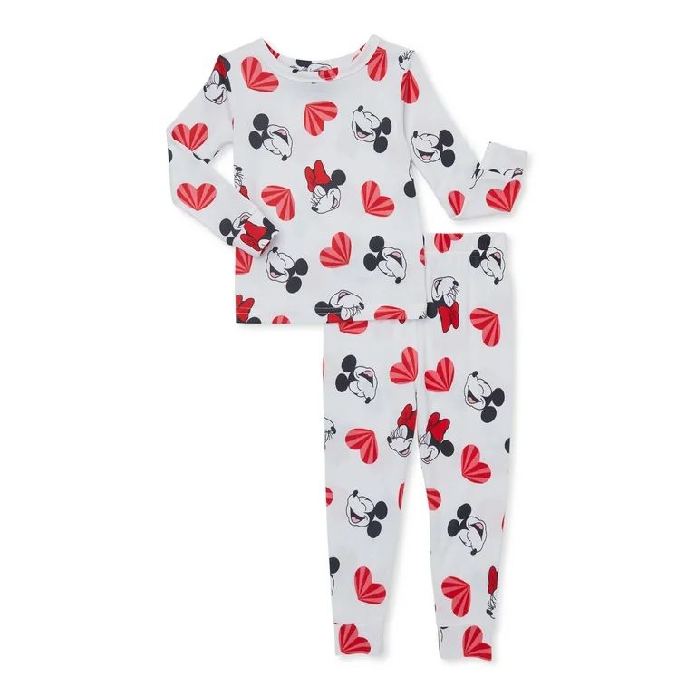 Character Toddler Unisex Valentine's Day Pajama Set, 2-Piece, Sizes 12M-5T | Walmart (US)