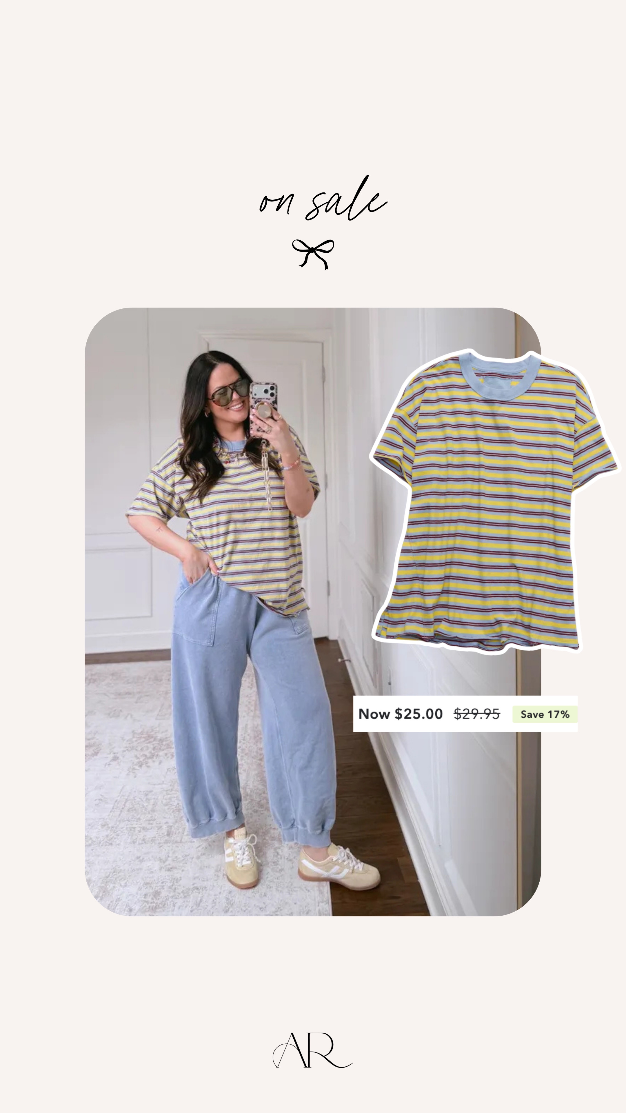 Some of my recent Aerie outfits are on sale! LOVE this striped tee for spring!

spring outfits, mom outfits, millennial style, affordable outfits for spring 

 #LTKootd