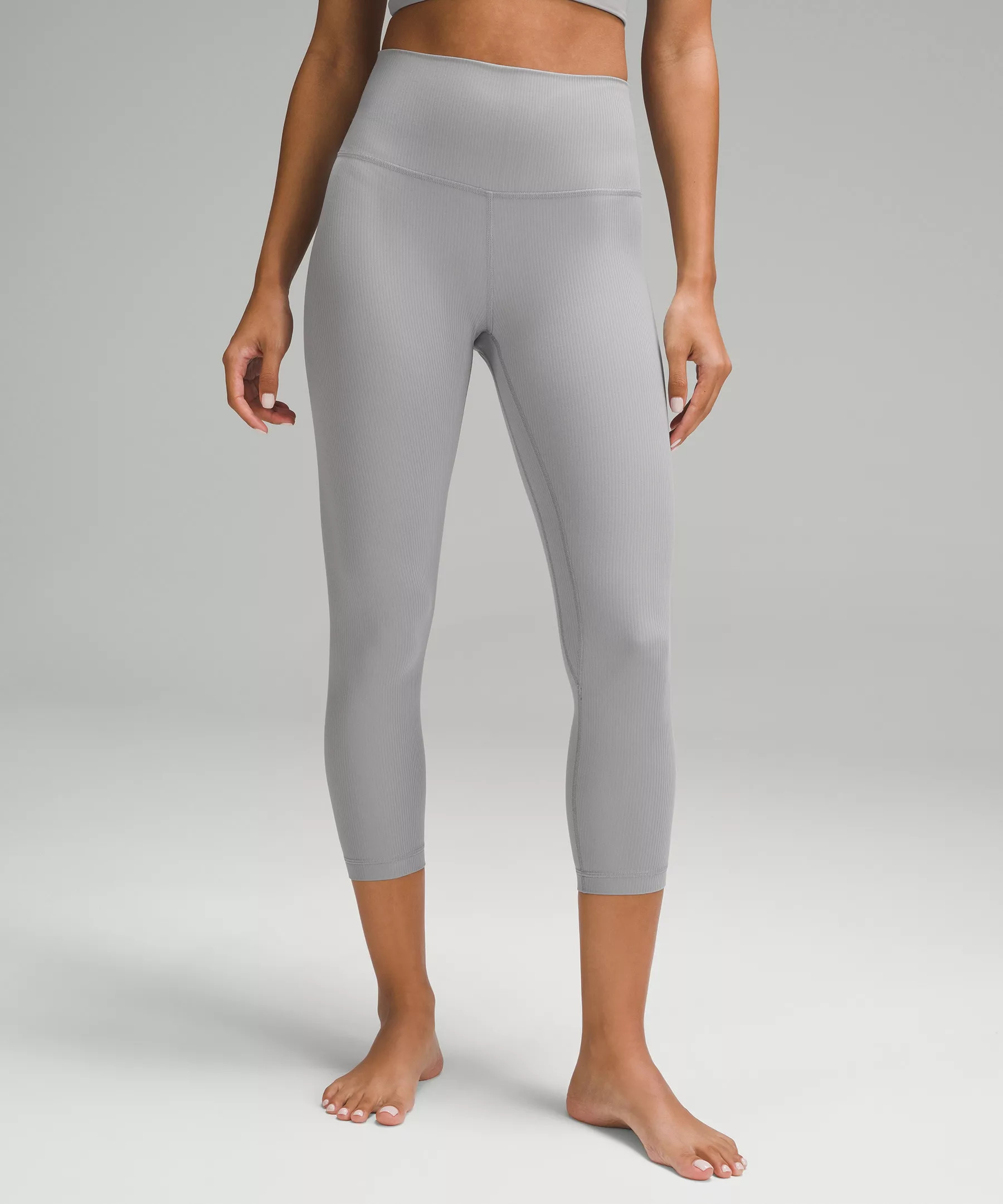 lululemon Align™ High-Rise Ribbed Crop 23" | Women's Capris | lululemon | Lululemon (US)