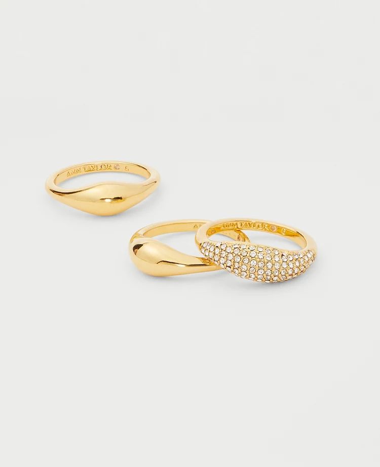 Pave Ring Set | Ann Taylor (US)