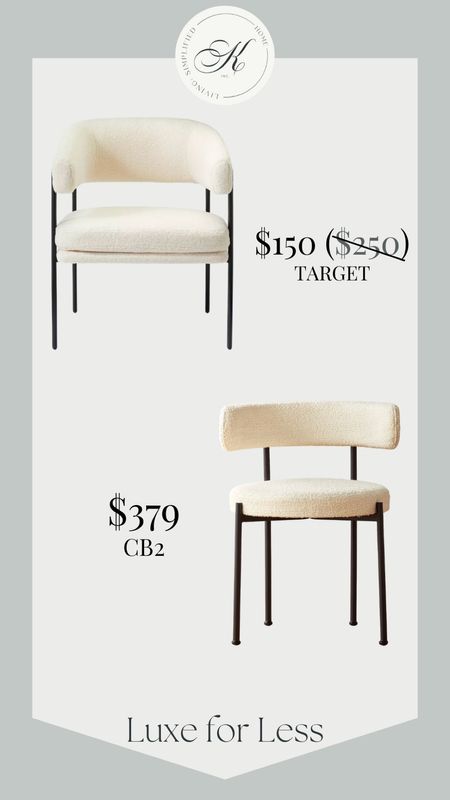 Luxe for Less: Elevate your dining area with these stylish dining chairs from Target, a chic find similar to CB2's! 🪑✨ #LuxeForLess #DiningChairs #TargetFinds #CB2Inspired #ChicAndAffordable #HomeDecor #StyleSteal #DiningRoomGoals #AffordableLuxury



#LTKhome