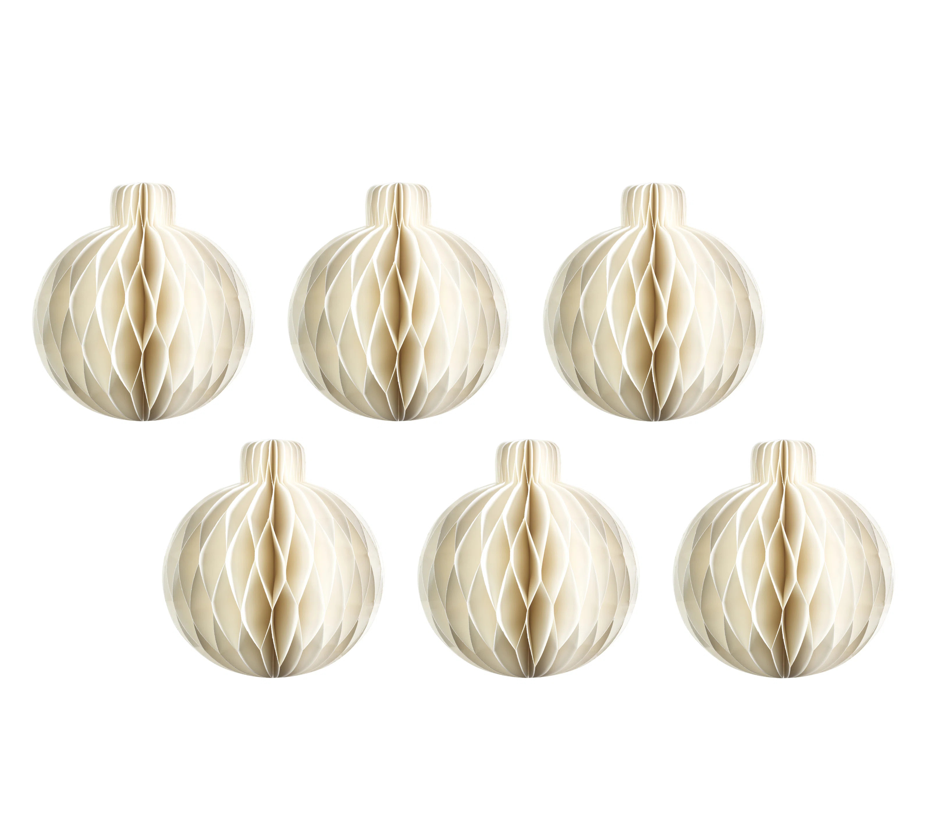 Miriam Paper Deco Sphere Ornaments (Set of 6) | AllModern