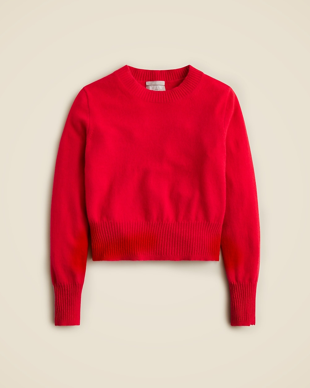 Cashmere shrunken crewneck sweater | J. Crew US