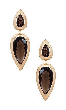 Lili Claspe Imara Smoke Quartz Earrings in Gold from Revolve.com | Revolve Clothing (Global)