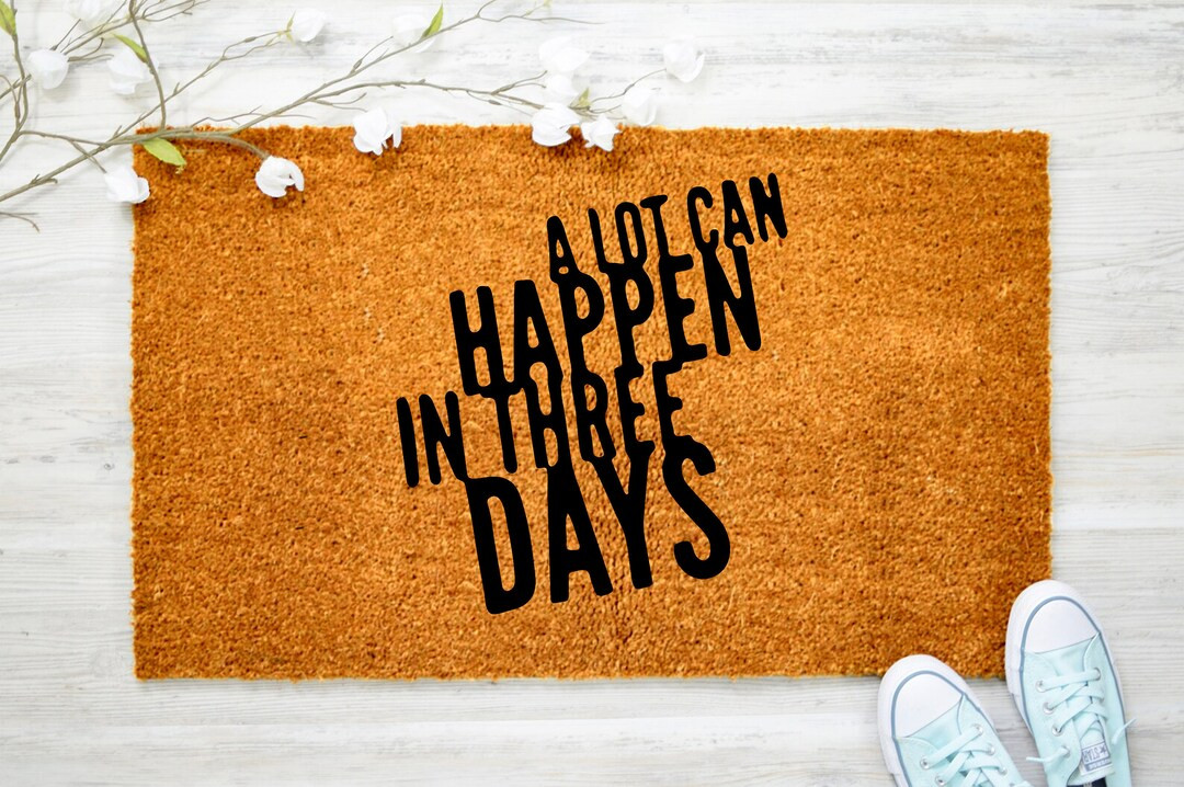 A Lot Can Happen In Three Days Easter Decor Doormat, Custom Doormat, Easter Gift, Jesus Decor, Ch... | Etsy (US)