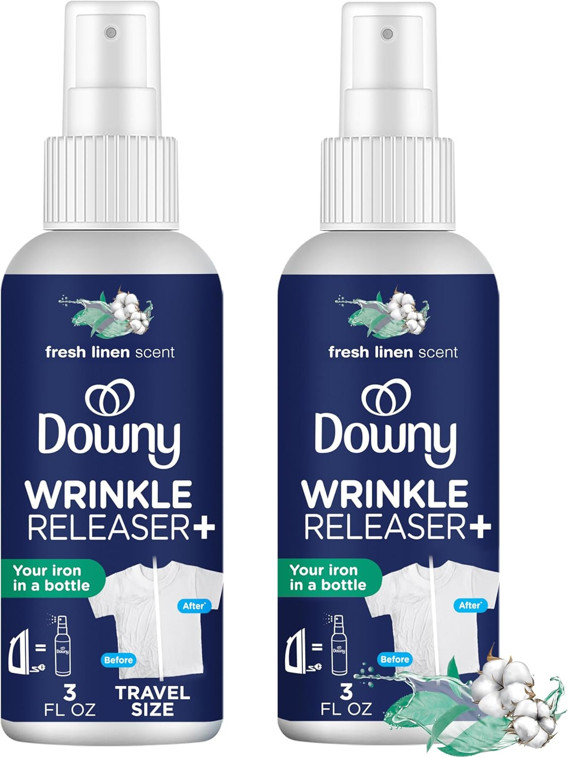 Downy Wrinkle Releaser Spray All In One Wrinkle Release Spray Travel Size, Odor Eliminator, Stati... | Amazon (US)