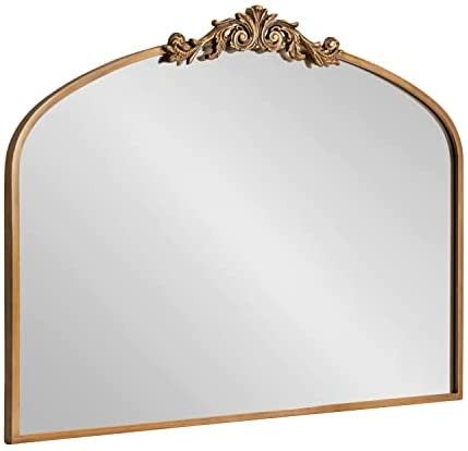 Kate and Laurel Arendahl Traditional Arch Mirror, 36x29, Gold | Amazon (US)