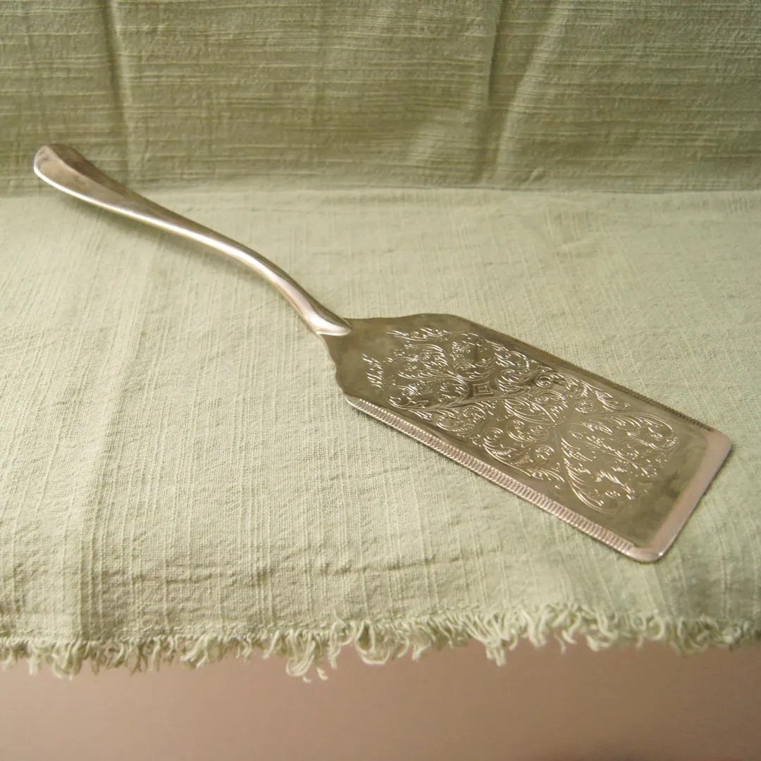 Silver Plated Ornate Cake Server - Etsy | Etsy (US)