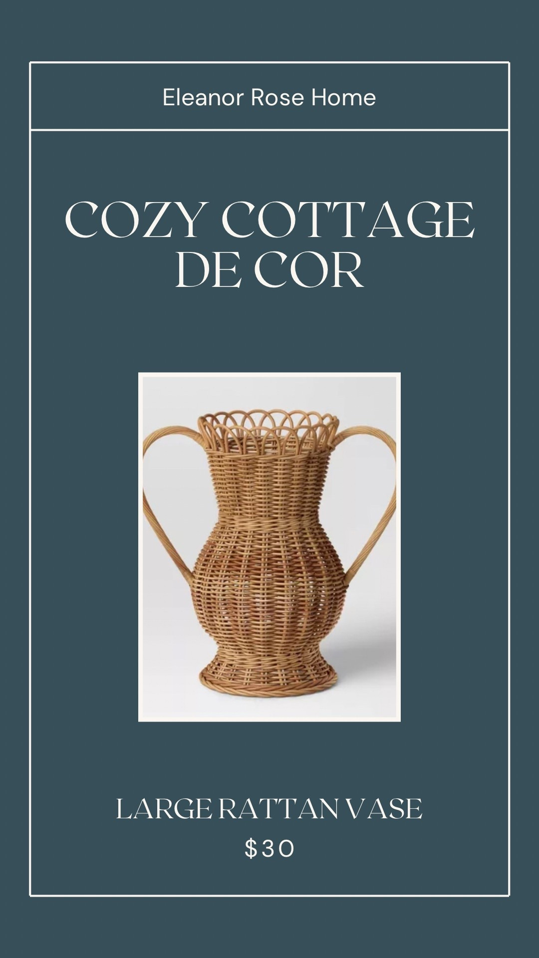 Swooning over this large rattan vase! 

#LTKHome #LTKFindsUnder50