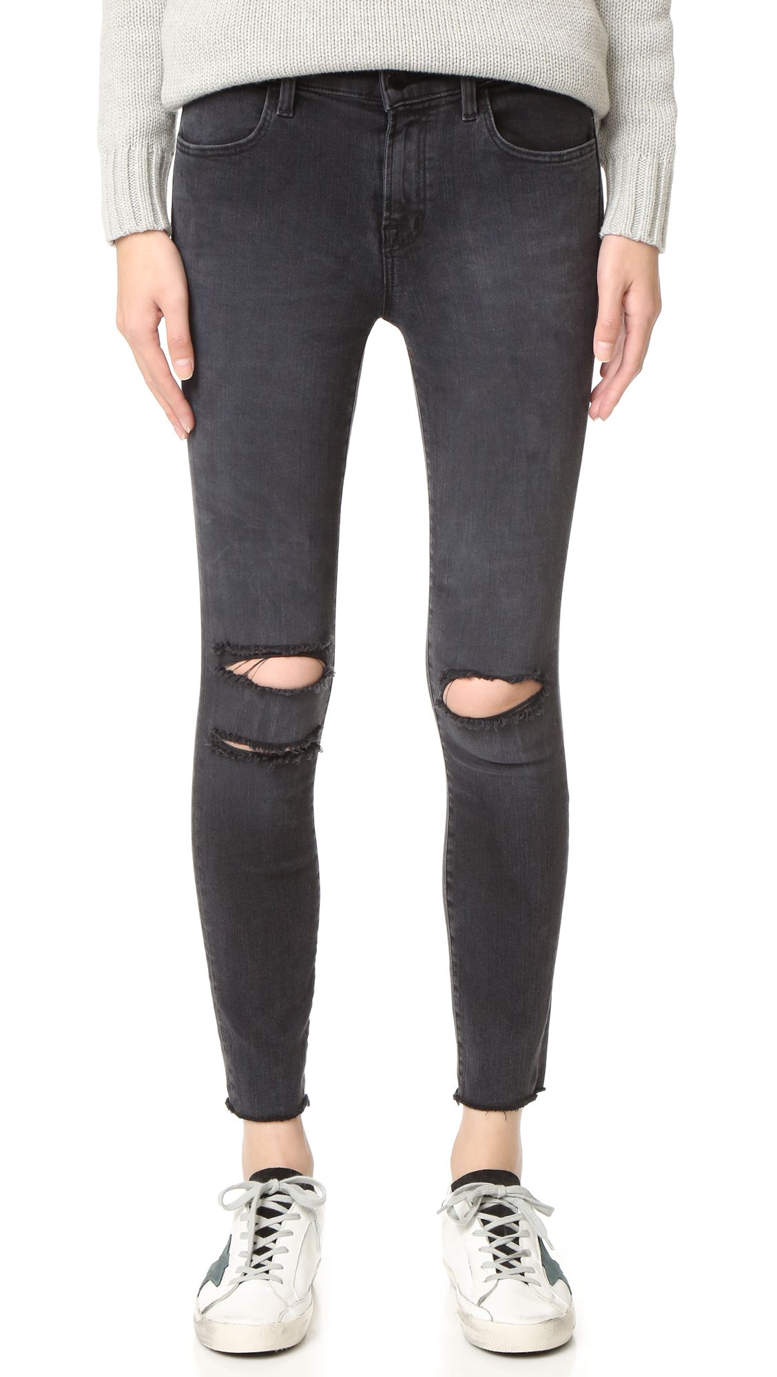 J Brand Photo Ready Cropped Mid Rise Skinny Jeans - Mercy | Shopbop