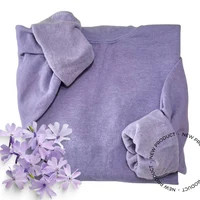 Comfort Colors Custom Embroidered Neckline Crewneck Sweatshirt Sweater Pullover Simple Minimal Te... | Etsy (US)