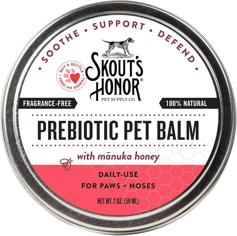SKOUT'S HONOR Prebiotic Pet Balm - 100% Natural and Made w/Manuka Honey to Promote Healing of You... | Amazon (US)