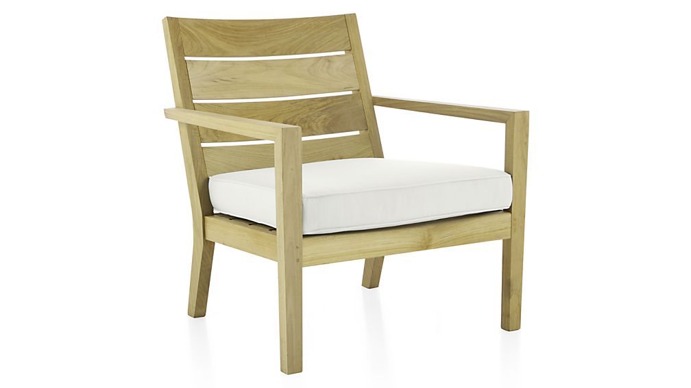 Regatta Outdoor Chair with Cushion + Reviews | Crate and Barrel | Crate & Barrel
