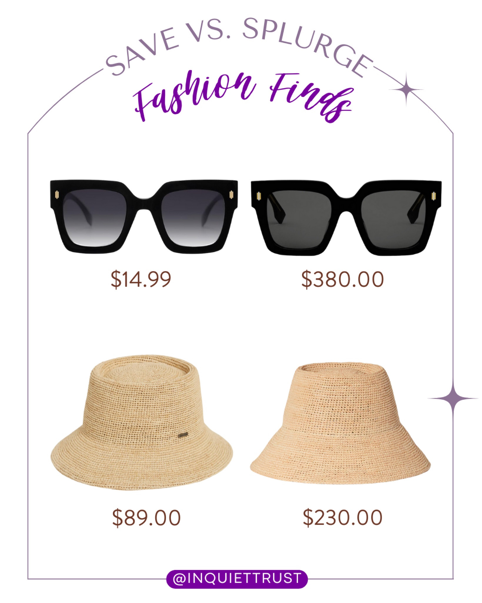 Save vs splurge on these chic black gradient sunglasses and cute weaved bucket hat!
#lookforless #fashionfinds #resortwear #affordablestyle

#LTKSeasonal #LTKtravel #LTKstyletip