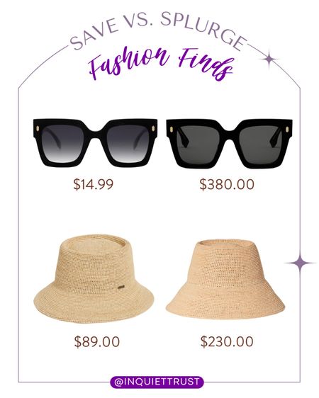 Save vs splurge on these chic black gradient sunglasses and cute weaved bucket hat!
#lookforless #fashionfinds #resortwear #affordablestyle

#LTKSeasonal #LTKtravel #LTKstyletip